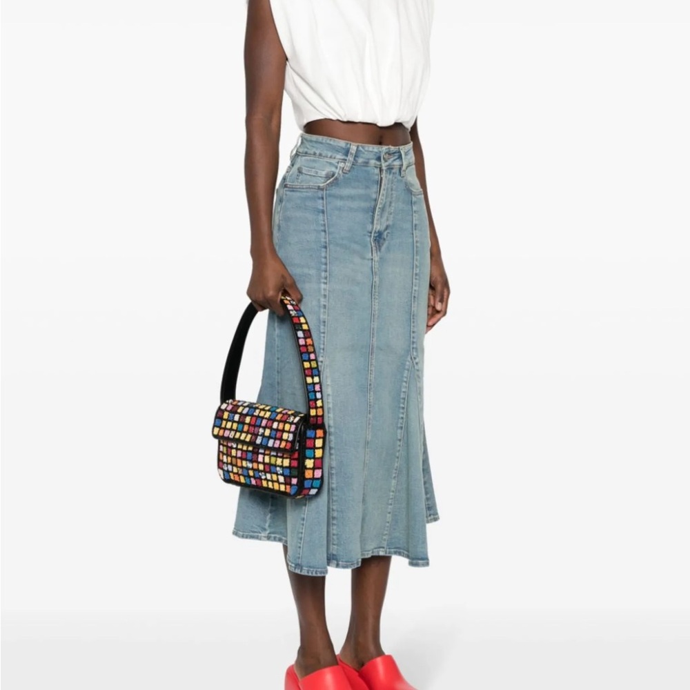 NWT STAUD Tommy Dance Floor Beaded Bag - Picture 7 of 13